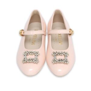 Luxe Pink Kids Mary Jane Shoes size 27